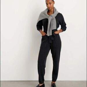 Alex Mill Sweater 2599 Jumpsuit 100% Cashmere Charcoal Grey